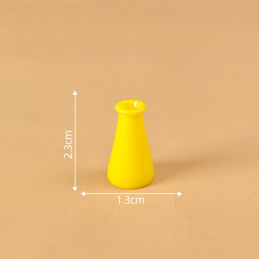 DIY Украшение Ваза Имитация Цвет Миниатюрные Фигурки Милая Маленькая Ваза