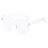 Transparent Jelly Color Love Heart Sunglasses For Men And Women Peach Heart Sunglasses