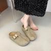 Толстая подошва, внутренняя высота, увеличение, уродливые милые, большая голова, баотоу, полушлепанцы, женские, летняя уличная обувь, осенние новые модели