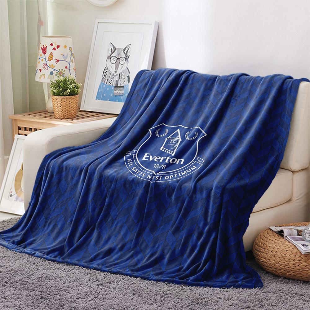 Everton F.C Flannel Blanket, High quality Comfortable for All Seasons, Home Decor, Warmth and Comfort