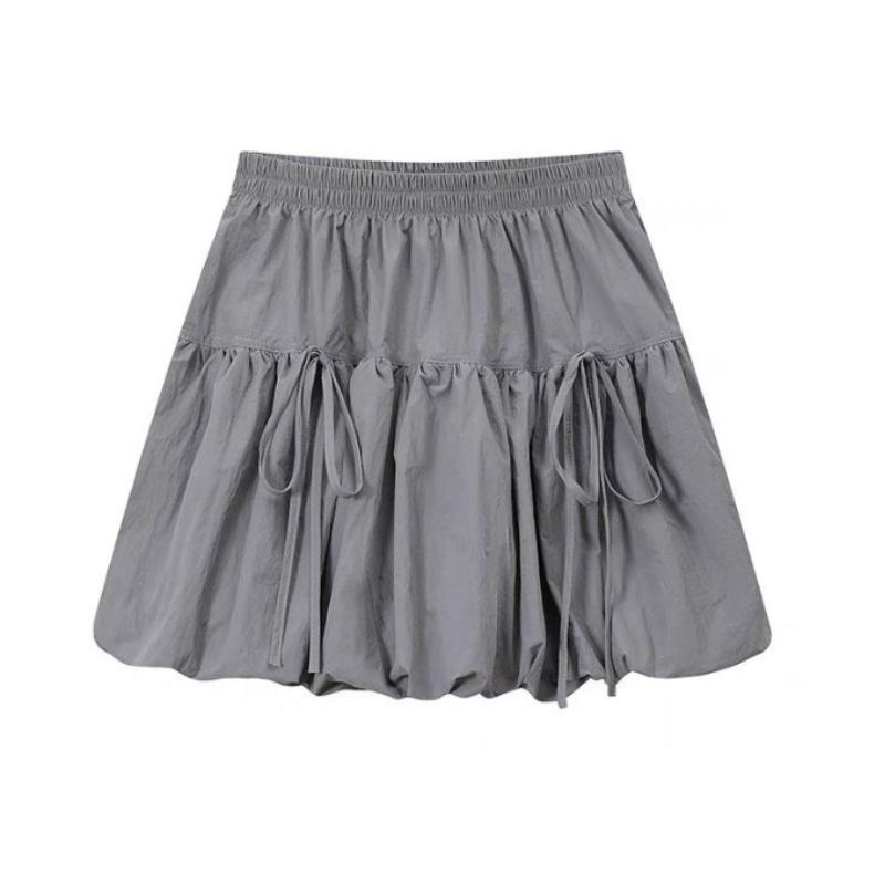 Летняя юбка-фонарик в стиле Харадзюку с эстетикой в стиле хип-хоп, белая милая мини-юбка А-силуэта, модные повседневные юбки для девушек в стиле корейской эмо-девушки