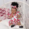 KEIUMI Ручная работа Bonecas Reborn Bebe Realista Grande 57 см, коричневая кожа, полностью силиконовая, живая кукла Reborn, игрушка для сна перед сном