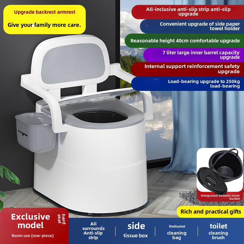 Portable Adult & Elderly Deodorant Toilet Stool for Home