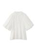 FRAY I.D. Women's Puff Sleeve Peplum Blouse FWFB241107 White