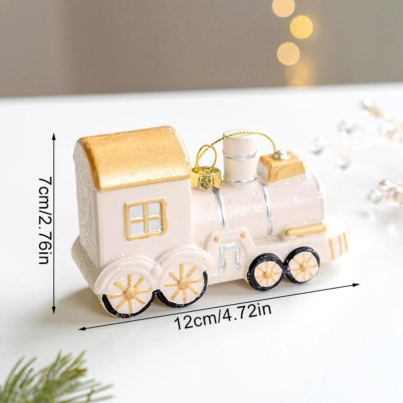 1Pc Christmas Tree Decorations White Nordic Style Pendants Platinum Plastics Multiple Styles