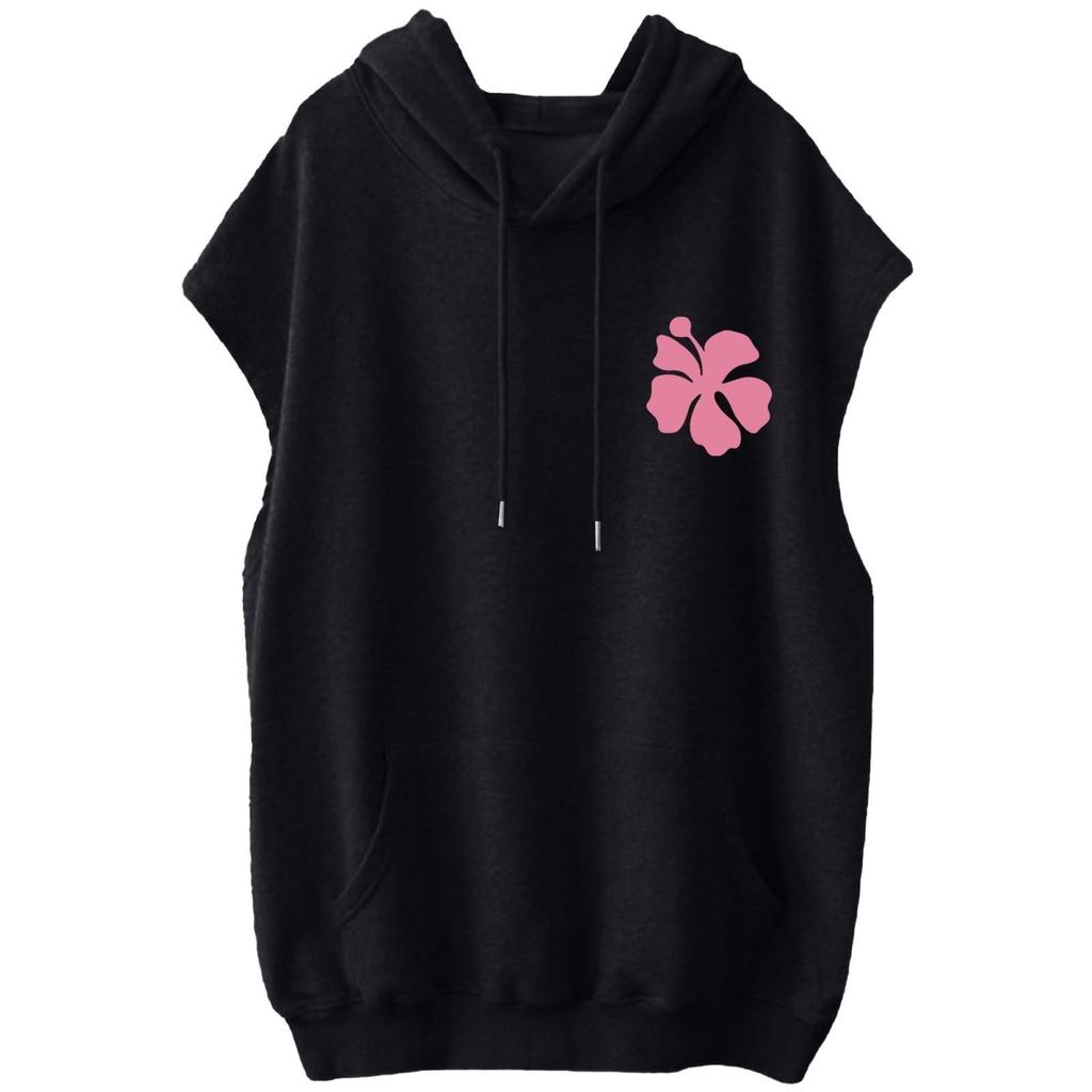 Женские летние футболки без рукавов с капюшоном, толстовки с капюшоном, свободные повседневные туники, толстовки
