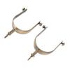 1 Pair Western Cowboy Spurs Vintage Zinc Alloy Rust Proof Horse Spurs with Gear for Men