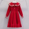 Girls' Stylish Knitted Dress - Autumn/Winter Princess Sweater Dress