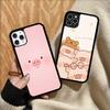 Милый мультяшный поросенок L-lulu Чехол для телефона Силиконовый PC+TPU Для Для IPhone 11 12 13 14 15 16 Plus Pro Max Чехол