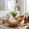 Large Capacity Cosmetics Storage Basket Moisture Proof Fruit Bread Basket Camping Tray  Bedroom Use