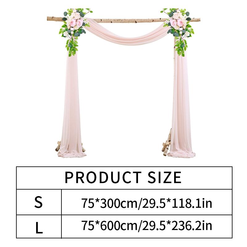 Свадебная арка драпировка шифоновая ткань драпировка занавес свадьба день рождения вечеринка фон декор своими руками свадебный шифон прозрачный праздничные принадлежности