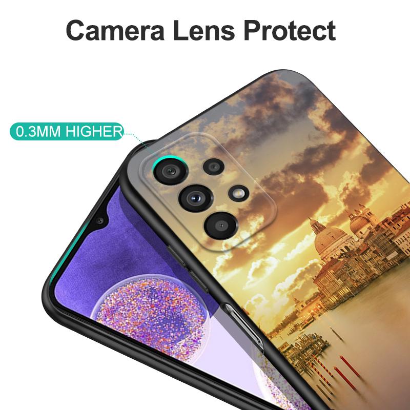 Black Tpu Case For Huawei P30 Lite P30 Pro P40 Case For Huawei P40 LITE E P Smart 2020 Case Cover Italy Venice City