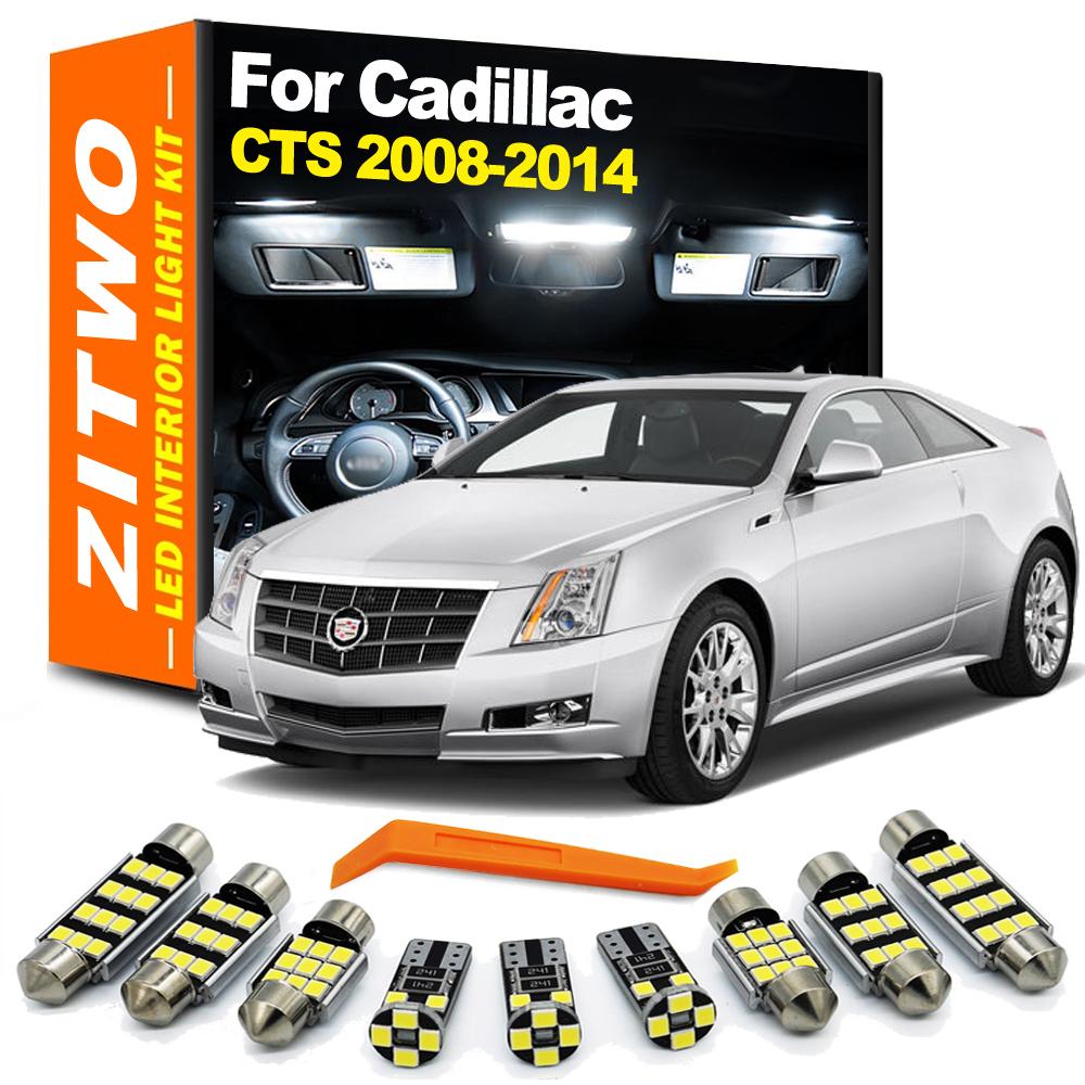 ZITWO Комплект светодиодных ламп для салона автомобиля Для Cadillac CTS Седан Универсал Купе 2008 2009 2010 2011 2012 2013 2014 Салонный плафон Дверной свет ud2