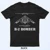 B-2 Bomber Aircraft Schematic Military Stealth Bomber B2 T-Shirt