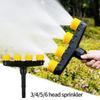 Garden Lawn Water Sprinkler 3/4/5/6 Head Water Mist Nozzle for 1 "1.2" Hose Garden Watering Irrigation Hand Sprayer