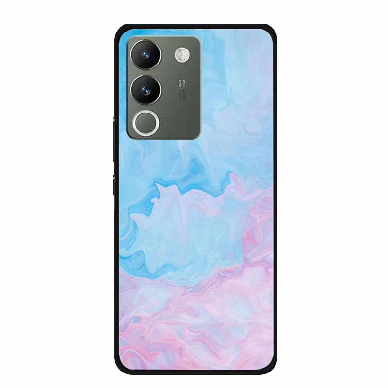 For Vivo V30 Lite 5G Case 6.67" Soft Silicone Marble TPU Phone Bag for vivo V30 Lite 5g V2314 Covers Luxury Protector V30Lite