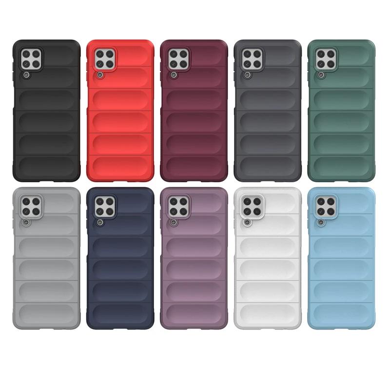 For Samsung Galaxy M32 M12 M13 4G Back Cover Phone Case Liquid Silicone Anti-fall Shockproof Armor Coque Cases