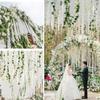 10 Pcs Artificial Flowers Garland 100cm Silk Flowers Fake Wisteria Hanging Flowers Garlands Vine for Party Wedding Garden Decoration