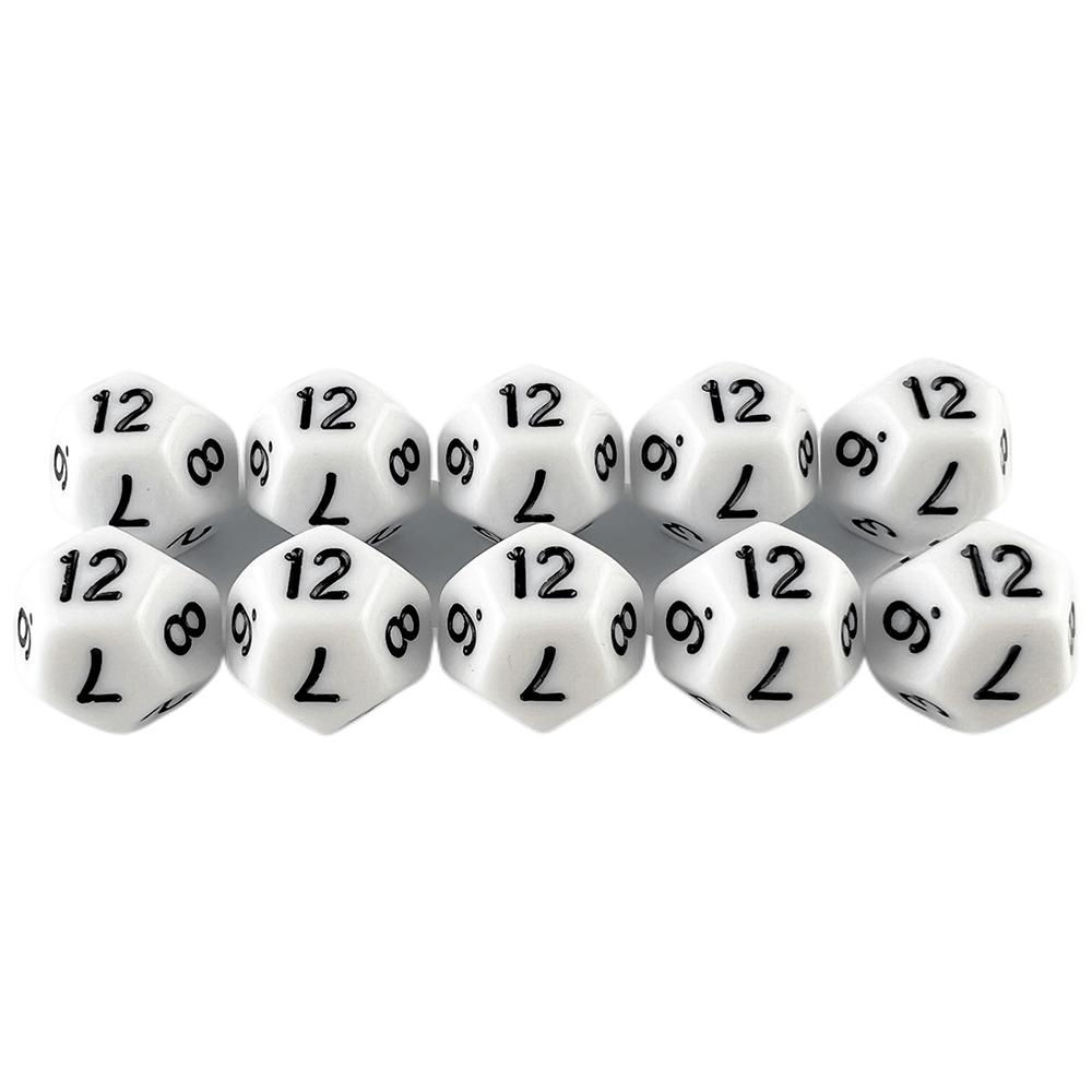 D12 Dice Polyhedral Dice DND Dice Set 10pcs Game Dice Table Game Props