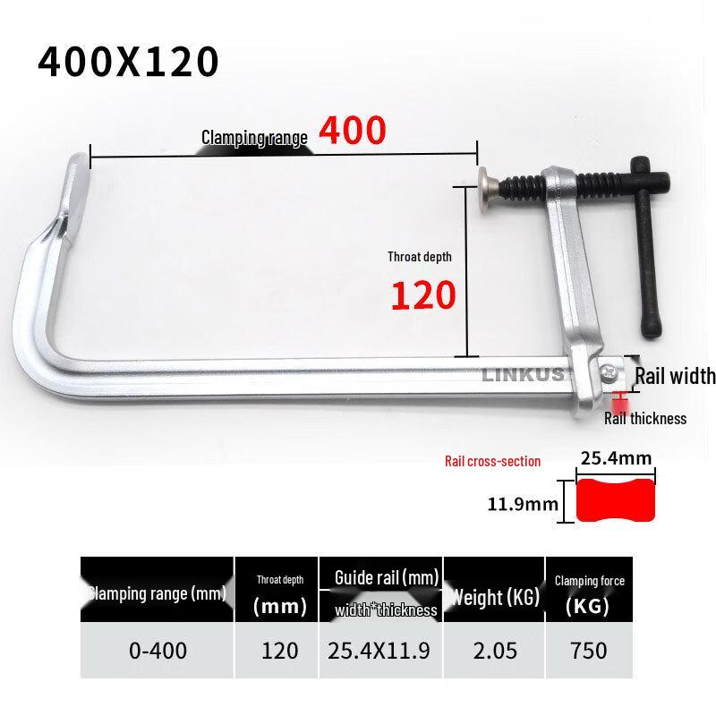 Dalan Industrial Woodworking F-Clamp