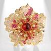 Original Court Style Floral Brooch by Dili Xue - High-End Jewelry