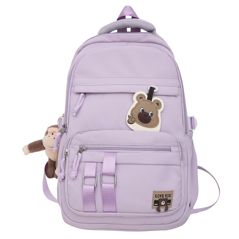 Школьный женский дорожный рюкзак контрастного цвета, большой вместимости, для учеников средней школы