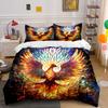 "Colorful Phoenix Art Decoration Set" Bedding Set with 1 Duvet Cover 2 Pillowcases Single Double King Queen, Gift