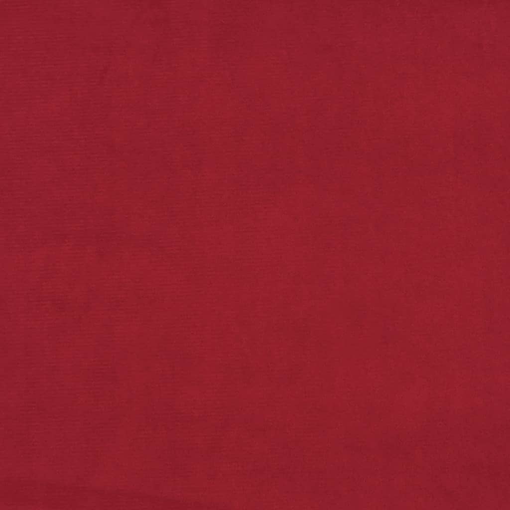Footstool Burgundy 45 x 29.5 x 35 cm Velvet