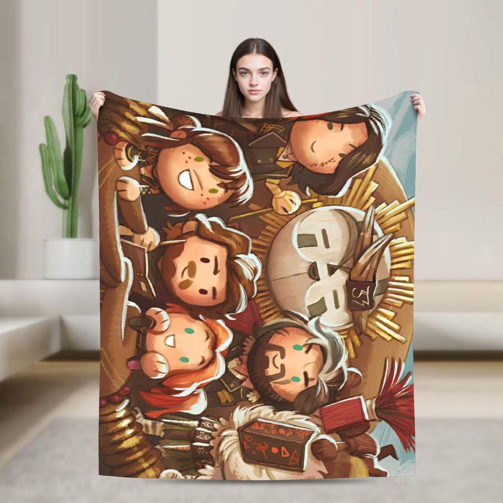 Clair Obscur Expedition 33 Esquie Velvet Throw Fashion Blanket Video Game for Sofa Knitted Fashion Blanket Outdoor Warm Multifunction