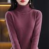 Women's Thickened Slim-Fit High-Neck Sweater - Autumn/Winter Pullover Knitted Base Layer with High-End Feel