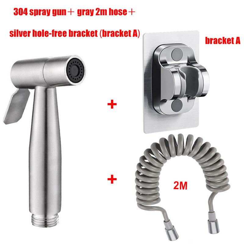 Туалет Душ Туалет Ручной Спрей Портативное Биде Туалетный Спреер Двойное Управление Угловой Вентиль Личная Гигиена Биде из Нержавеющей Стали