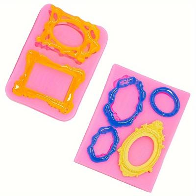 Розовый силикон 1 комплект/4 шт. Европейский рельефный крест силиконовая форма помадка ободок для украшения торта глиняная потек выпечки шоколадное украшение