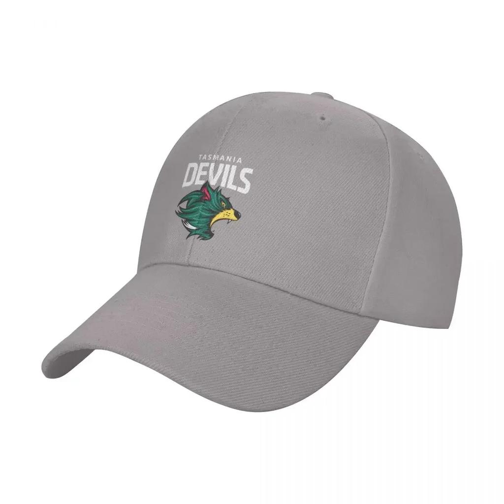 Tasmania Devils Football Club White Lettering Baseball Cap Golf Hat Man Snap Back Hat Wild Ball Hat Ladies Men's