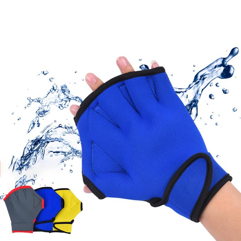 1 Pair Neoprene Diving Gloves Snorkeling Dive Swimming Paddles Palm Webbed Scratch-Resistant Hand Guard Equipment Gloves