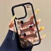 Акриловый чехол для телефона для iPhone 11 12 13 14 Pro 12 14 16 Pro Max для Samsung A16 A36 A56 S24 FE Высококачественный расписной противоударный чехол для мобильного телефона