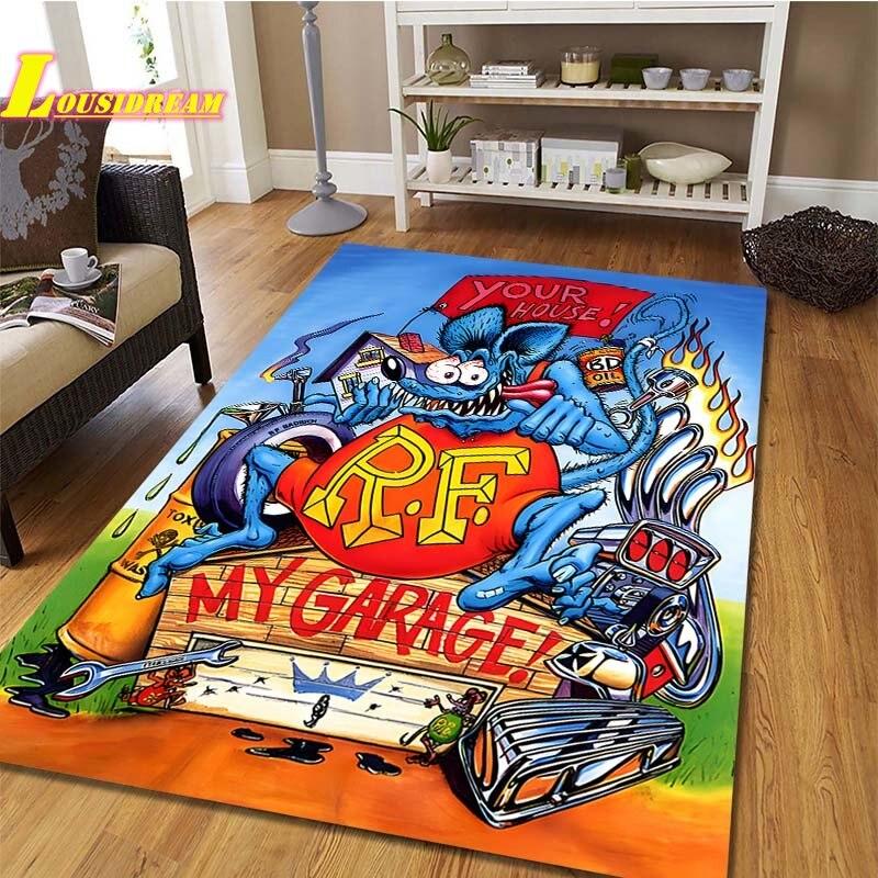 Коврик в стиле крыса в стиле фанк, детский игровой ковер для ползания, ковер для гостиной, спальни, кухни, ванной комнаты, балкона, противоскользящий коврик, реквизит для фотосъемки