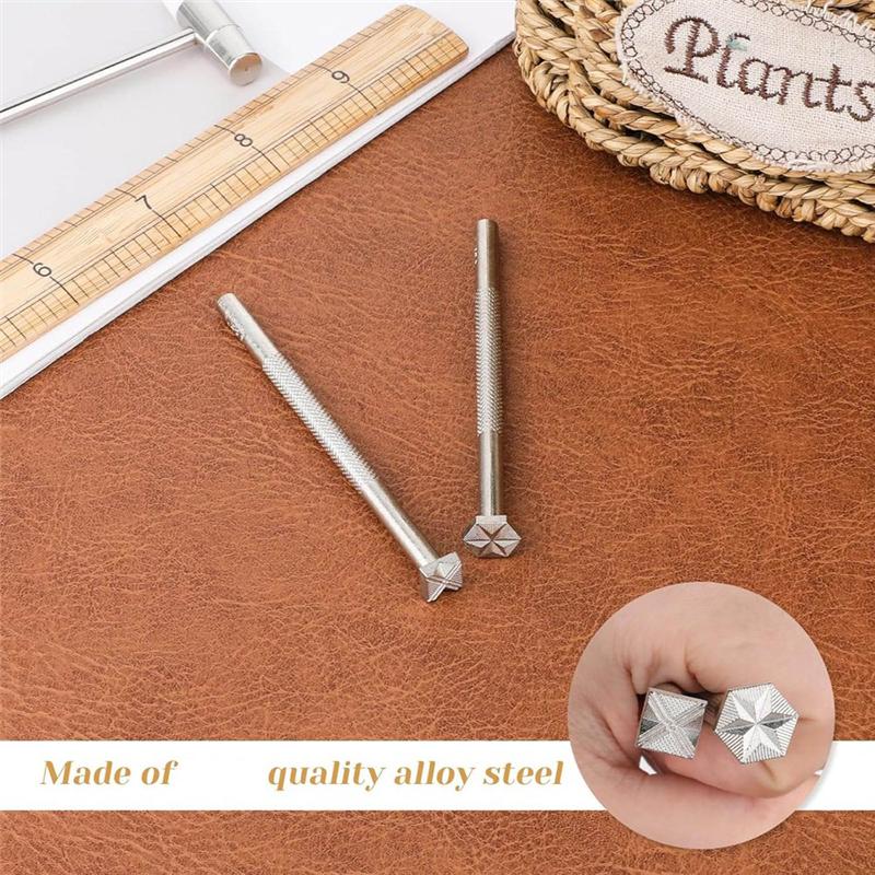 Тренд 2025 Кожаные штампы 2 штуки Профессиональные инструменты для тиснения кожаных бордюров для работы с кожей