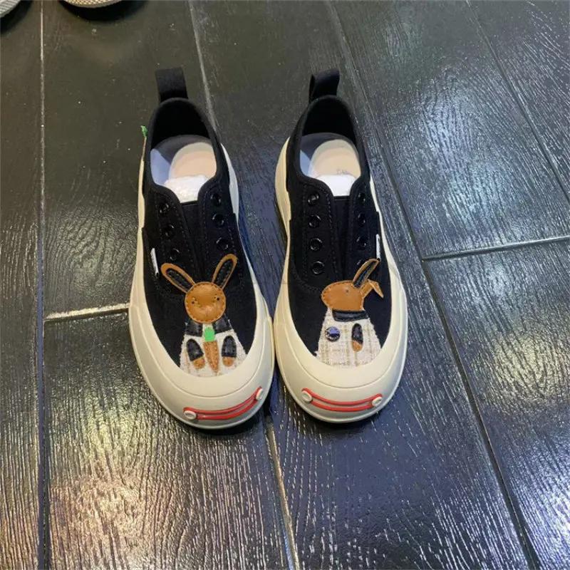 Summer Canvas Shoes Women Casual Walking Flats Slip-on Woman Vulcanize Shoe Ladies Comfortable Jogging Footwear Zapatos De Mujer