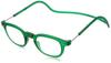 Clic Vintage VEG Reading Emerald Glasses, Green, +2.50
