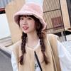 Winter Casual Lamb Wool Warm Sun Cap Panama Hat Fisherman Cap Bucket Hat