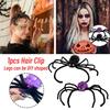 Паук Хэллоуин Заколки для волос Сделай сам Форма ноги Зажим Женщины Девушки Вечеринка Косплей Макияж