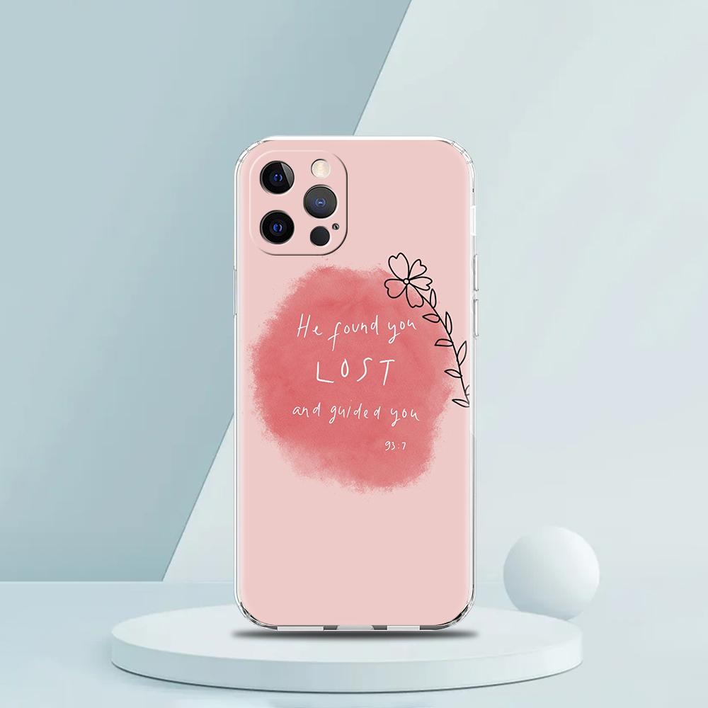 Для iPhone 15 16 14 13 12 mini 11 Pro Max XS X XR SE 7 8 Plus Силиконовый Прозрачный Чехол Цитаты из Песен Исламский Роскошный Чехол для Телефона