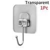 1-20Pcs Strong Self Adhesive Hooks Punch-free Door Wall Hangers Hook for Kitchen Bathroom Home Towel Bags Storage Hanging Holder