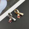 Fashion Ribbon Poppy Brooch Pin Cancer Badge Breastpin Evening Party Jewelry Decoration