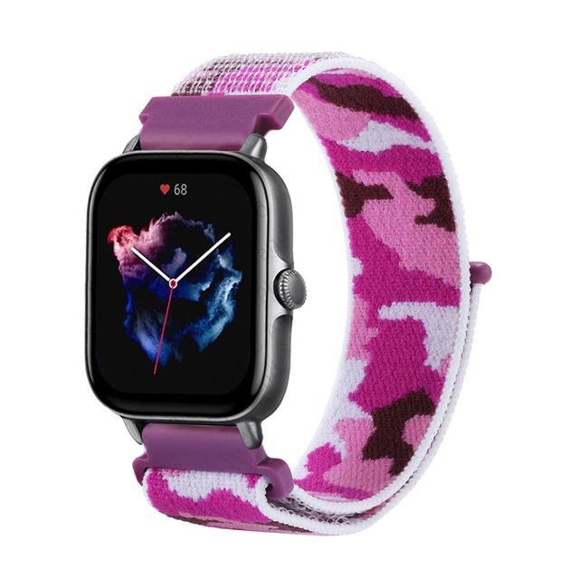 20 мм 22 мм Нейлоновый ремешок для Amazfit GTS 2/2e/3/4/GTS 2 mini/GTR 4/3/3 Pro/2/2e/47 мм Stratos 2 3 Браслет Amazfit Bip/Balance Ремешок