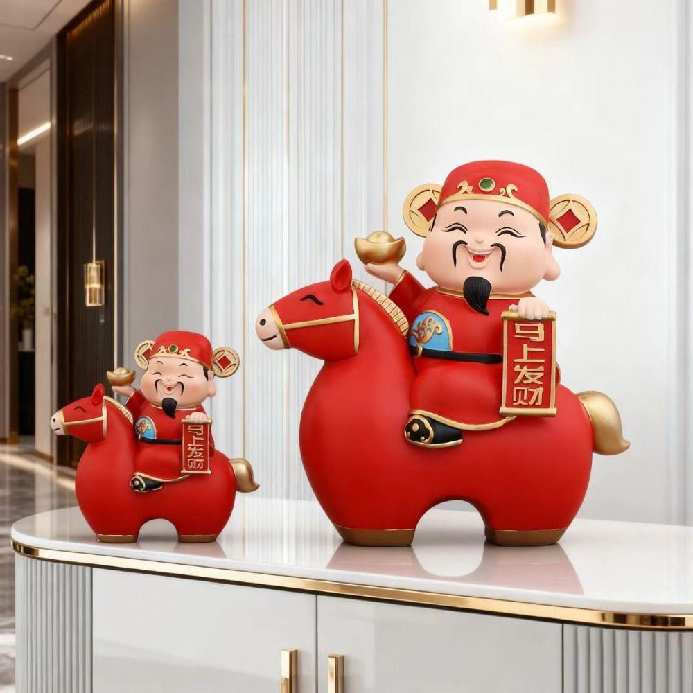 Новые фигурки лошадей в китайском стиле, декоративное украшение, счастливый талисман, бог богатства, символ богатства, дизайн года лошади
