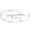 VidaXL Daybed with Trundle and Mattress Black 90x200 Cm Fabric 3197654