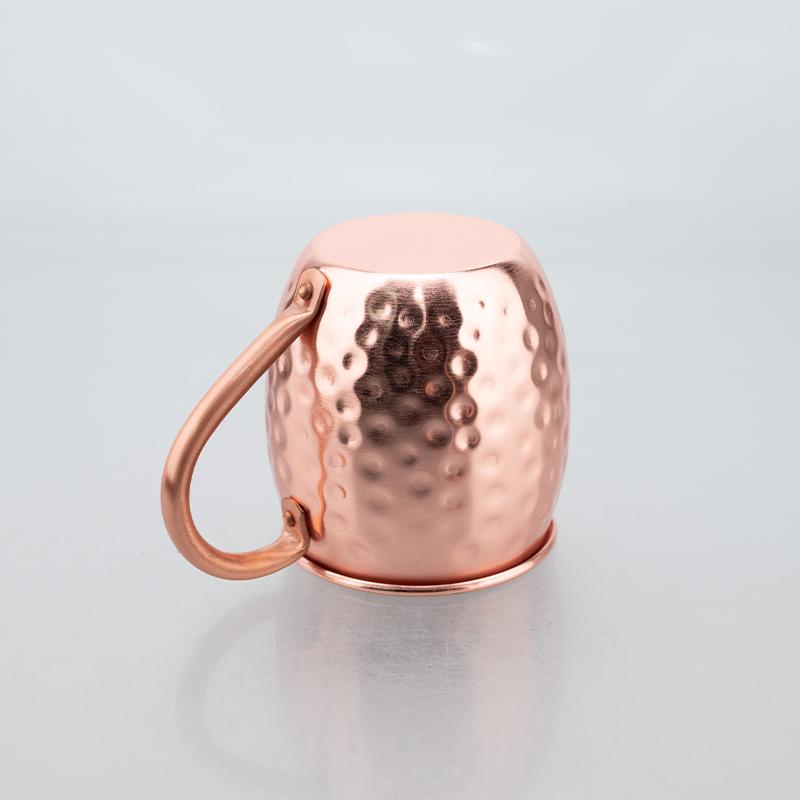 Кружка для Moscow Mule из чистой меди 350 мл 500 мл – Ручная работа, медная чашка для коктейлей, мохито, виски, пива – Классическая чеканная отделка
