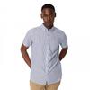 Maine Men's Stripe Seersucker Short-Sleeved Shirt