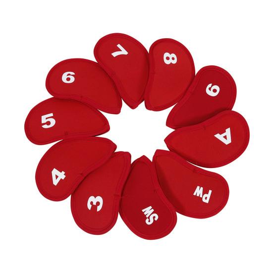 10 шт. чехлов для клюшек для гольфа, водонепроницаемые чехлы для головок клюшек для гольфа, чехлы для головок клюшек для гольфа Iron и Wedge, подходят для большинства клюшек